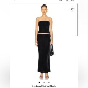 Superdown Liv Maxi Set in Black superdown Size M